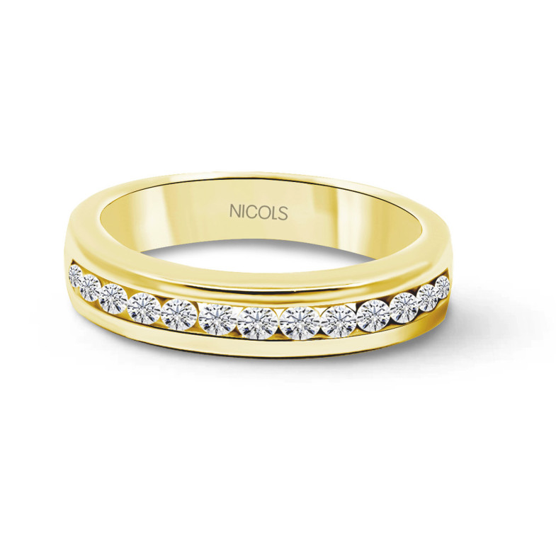 Anello Chloe con diamanti 0,45 in oro giallo 14710551011