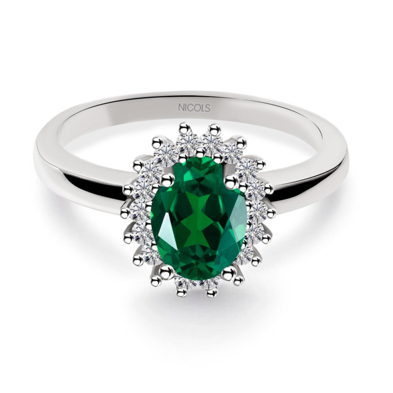 Anel Esmeralda Compromisso DALIA 1.00 99929085211