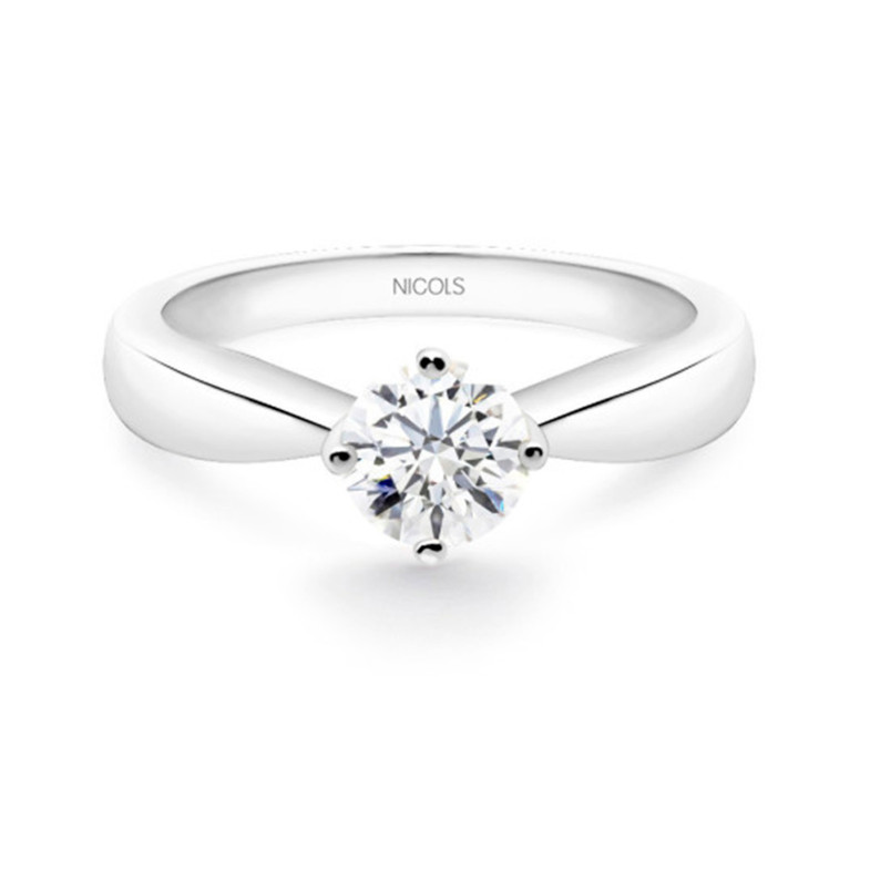 Jackie Twisted White Gold (18Kt) Commitment Ring 0.75Ct 99925236211