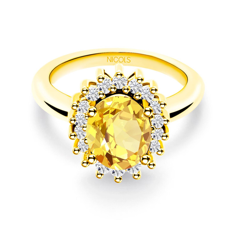 Dahlia Yellow Sapphire Ring 1.50ct 99929083315