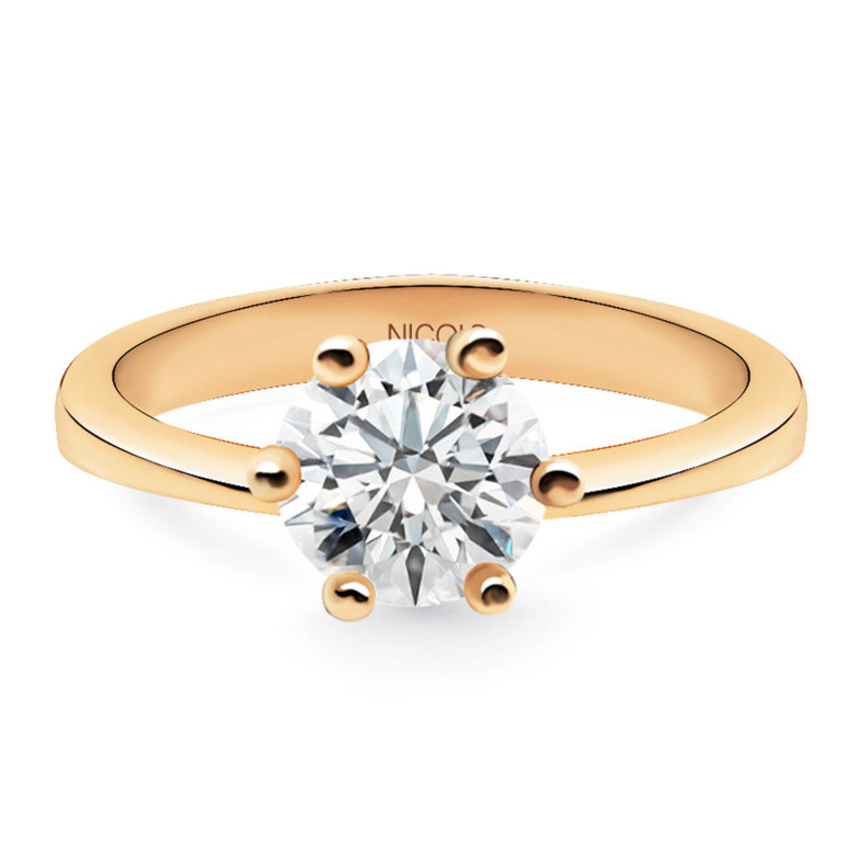 Anillo 2.5 Quilates Diamante Geraldine Oro Rosa 99928288219