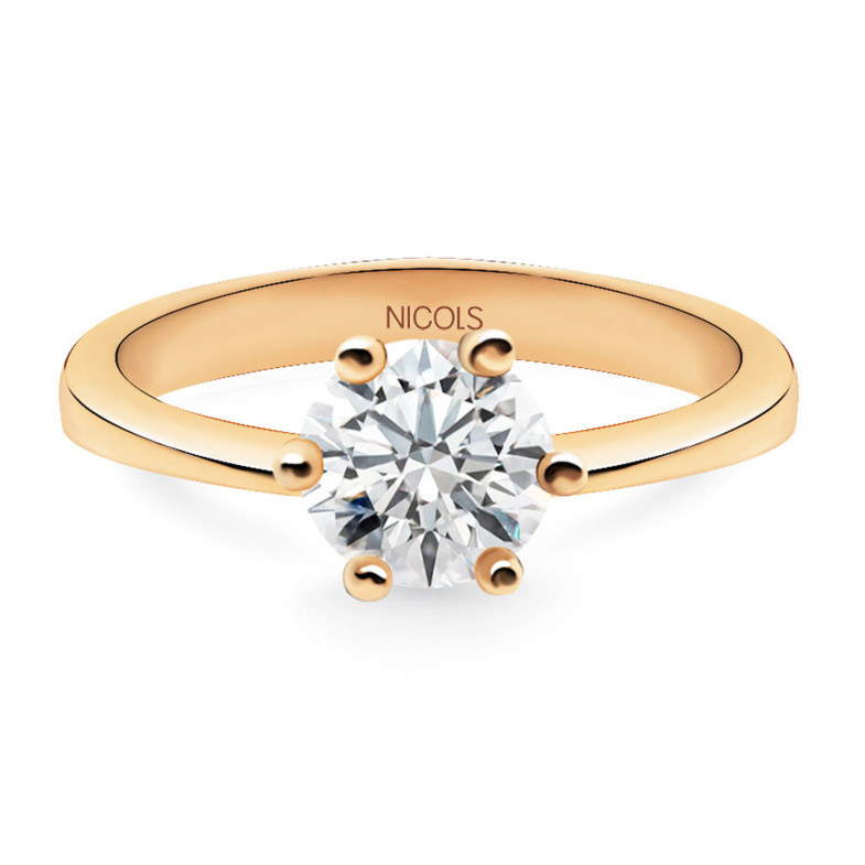 Geraldine Diamond Ring 2 Carat Rose Gold 99928287719