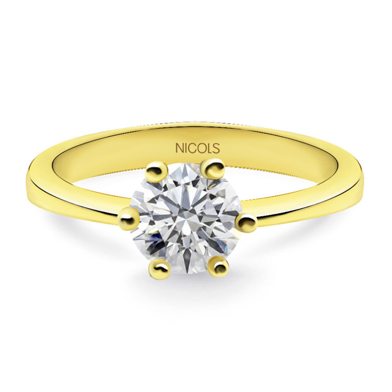 Geraldine Diamond Ring 1.5 Carat Yellow Gold 99928287215