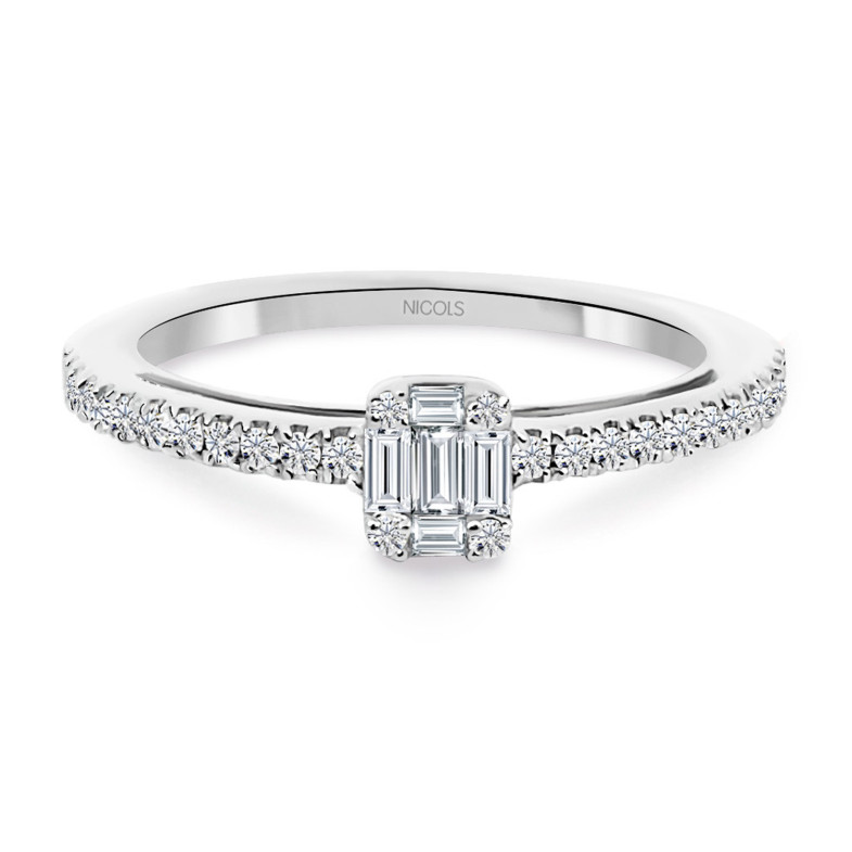 Anneau diamant Minerva 0,40 Or blanc 32810035011
