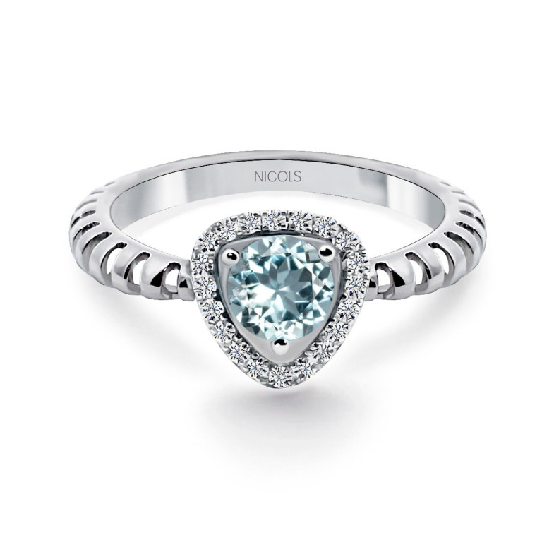 Bague TRIANGLE Aigue-marine 29210400011