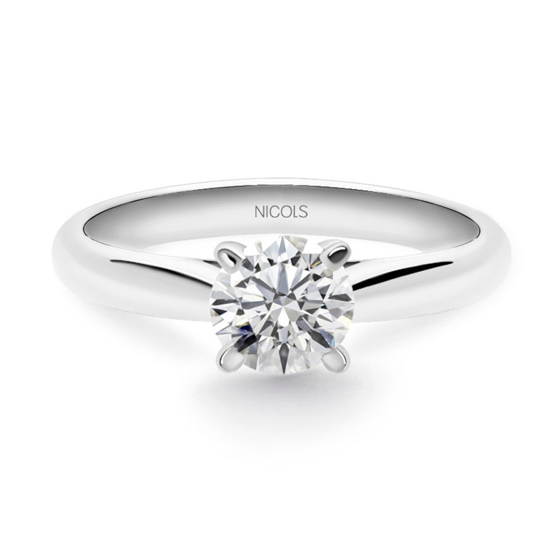 Anel de diamante solitário em ouro branco Nancy 0,60 quilates 99928395911