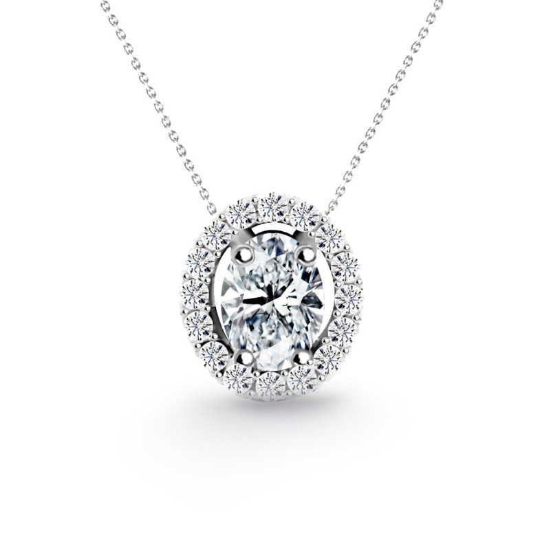 Angie Diamond Necklace Oval size 0.33 99930381041