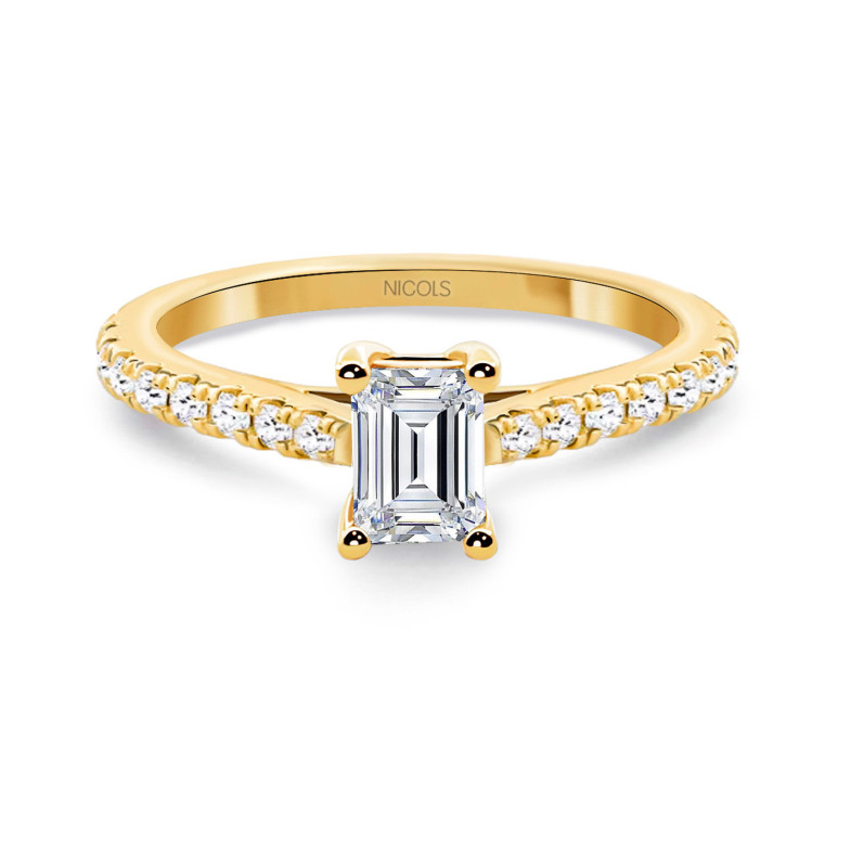 Diamond Ring 0.45 Emerald Camille Yellow Gold 99930515615