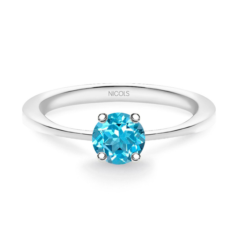 Solitaire Ring 0.40ct Brilliant Blue ISABELLA 99928265518