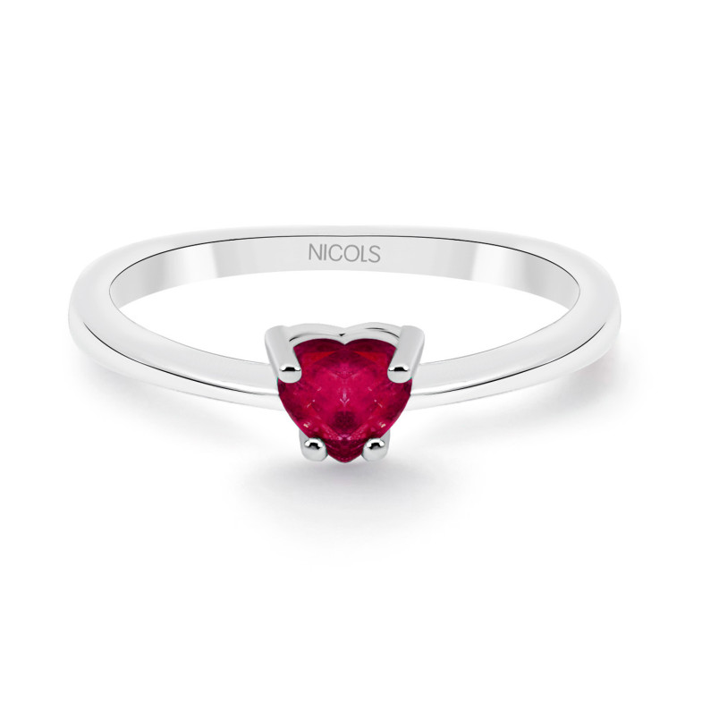 Ring Solitäres Engagement Rubí Corazón Isabella 0.20ct 99928255113