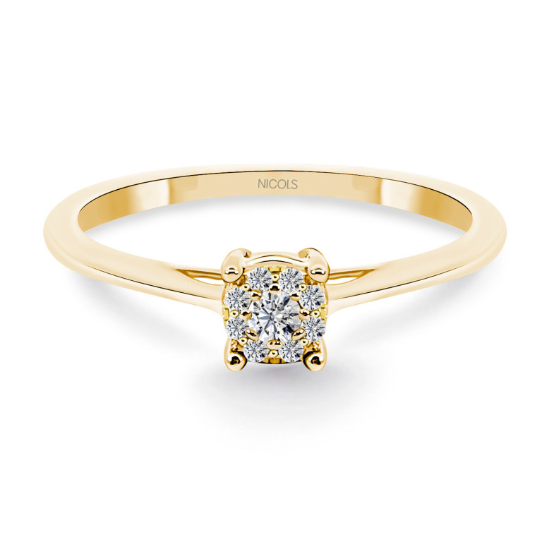 Anel Dourado Diamantes Roseboard DETAIL 29210235111