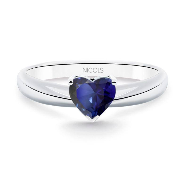 Anillo Zafiro Corazón SANGRE AZUL 0.80ct 99928176312