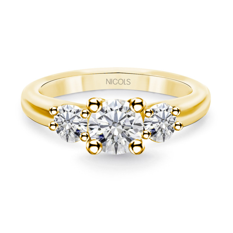 Megan Trilogy Ring 0.80 Yellow Gold 0.80 99929253015