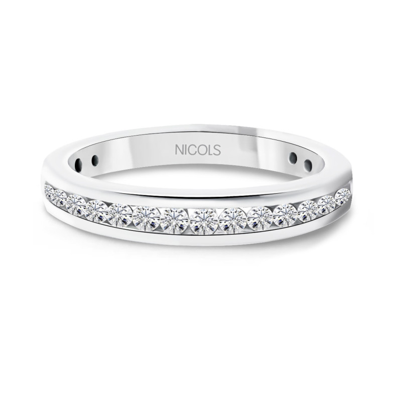 Anello Chloe con diamanti 0,35 in oro bianco 14710780011