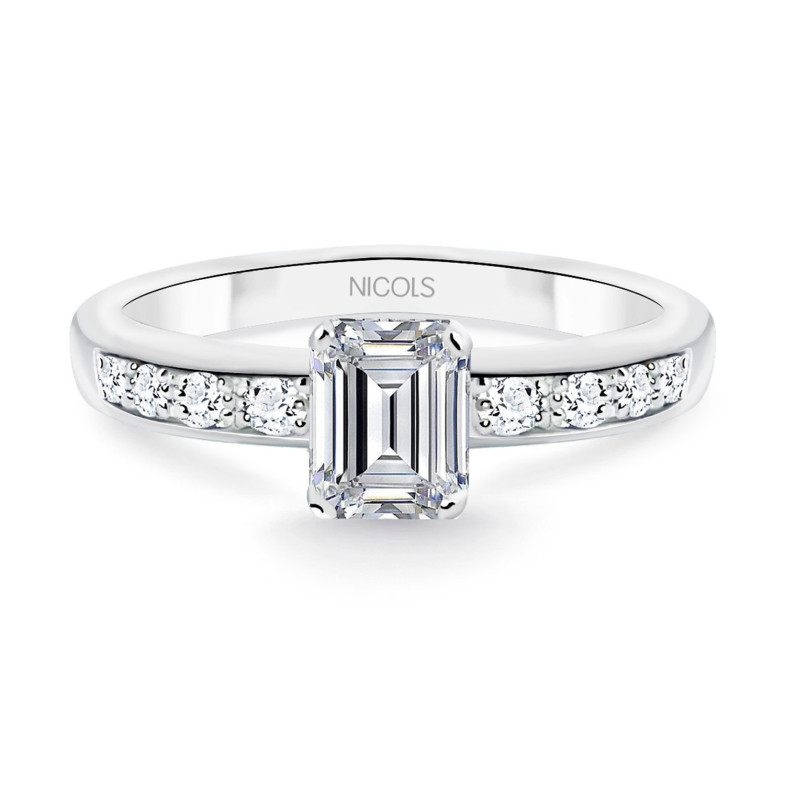 Ring Emerald Cut MINERVA Diamonds 0.85 carats 99928320211