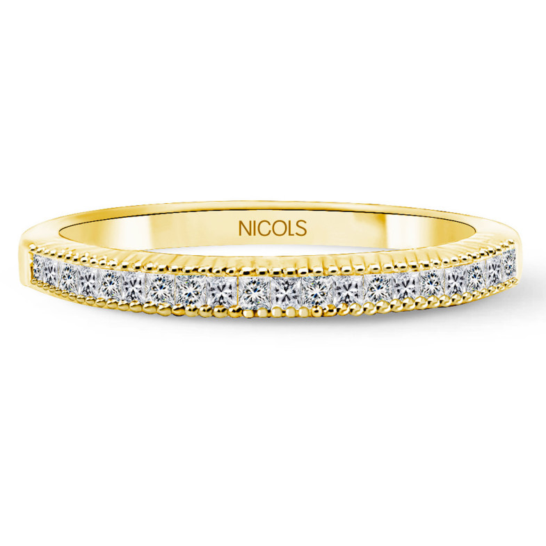 Princess Diamond Alliance Ring Princess 0.28 Yellow Gold 14710140015