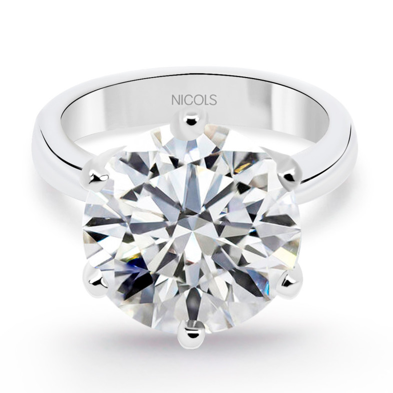 Anillo 5.82 Quilates Diamante Charlotte Oro Blanco 99928219911