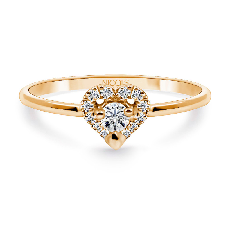 Anello dorato LOVE HEART 29210170211