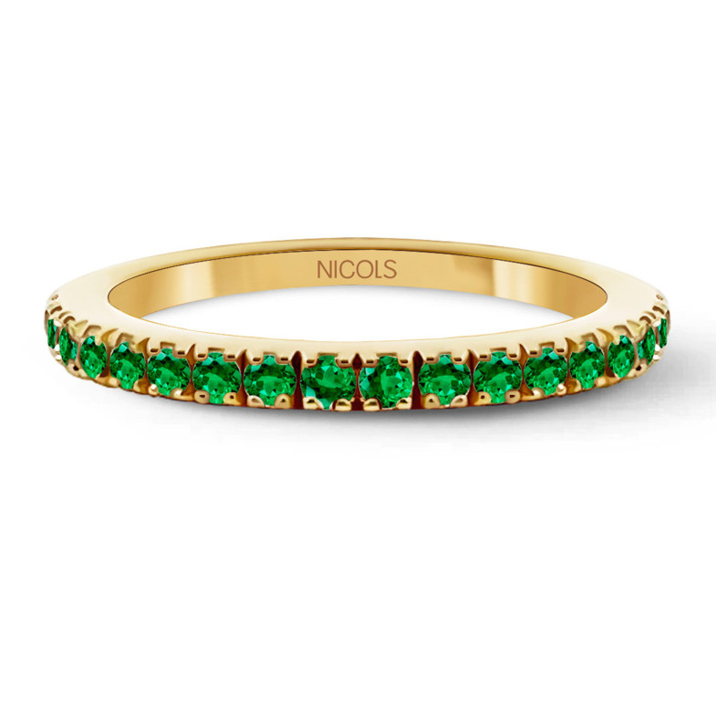 Green Garnet Stackable Ring DAFNE BAND 29210550512