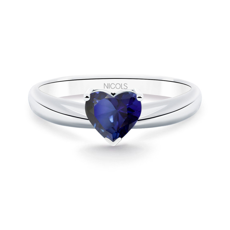 Anillo Zafiro Corazón SANGRE AZUL 0.90ct 99928176512