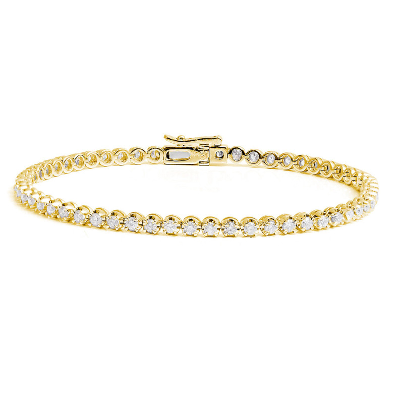 Riviere Diamond Bracelet Two Carat Claws 26910140035