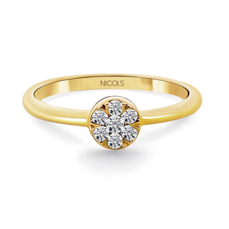 Diamond Passion Ring 0.15 Yellow Gold 14710010215