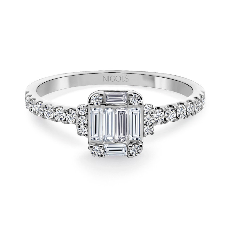 Diamond Ring ELECTRA 0.58 White Gold 32810035511