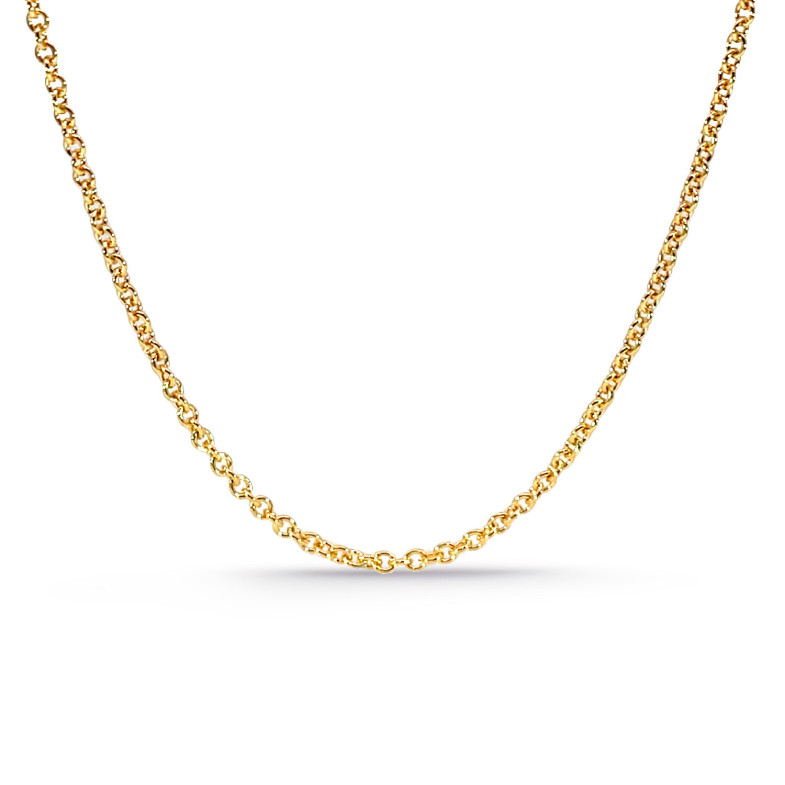 Cadeia forçada 1.7mm ouro 18K 45cm 37610034550