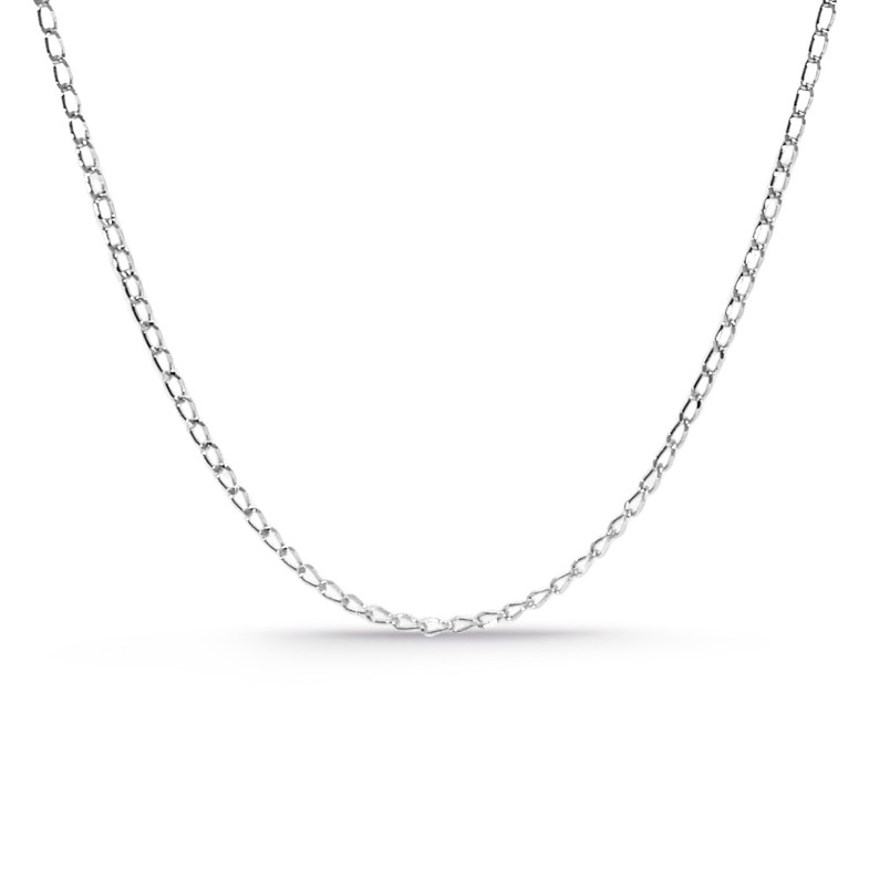 18K White Gold Chain 1.2mm 45cm Bilbao 37610614550