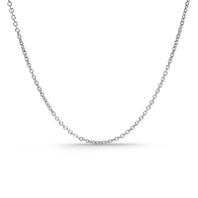 White Gold Forzado Chain 1.3mm 18K 45cm 37610014550