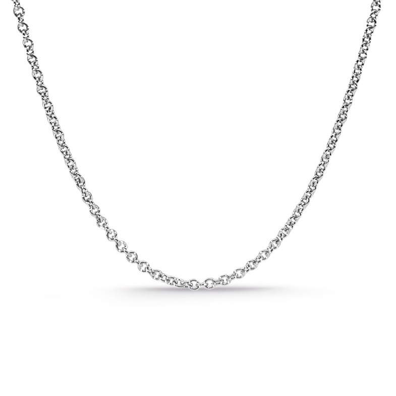 Forced Chain 1.7mm White Gold 18K 45cm 37610134550