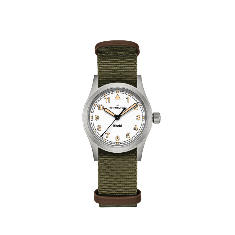 Hamilton Khakifarbener Feldquarz 33 mm H69301910