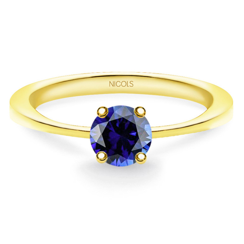 Anneau solitaire Zafiro Isabella 0.50ct Or jaune 99928263714