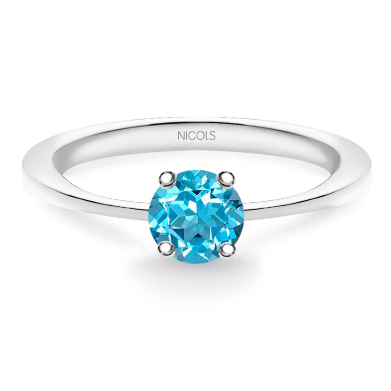 Einzelring hellblau ISABELLA 0.50ct 99928265718