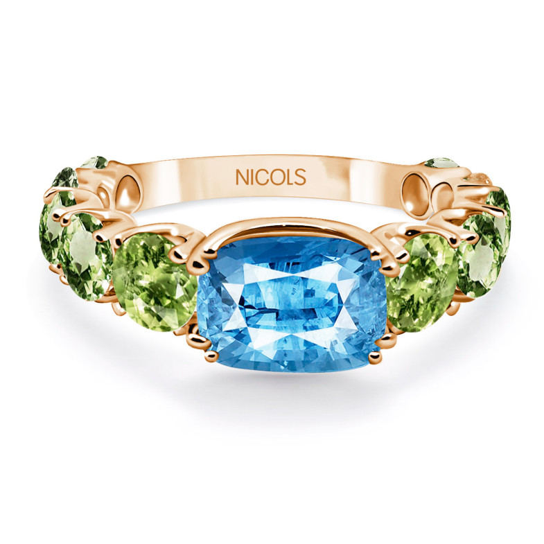 Peridot Topacio ring 14711130210 Rose Gold RAINBOW