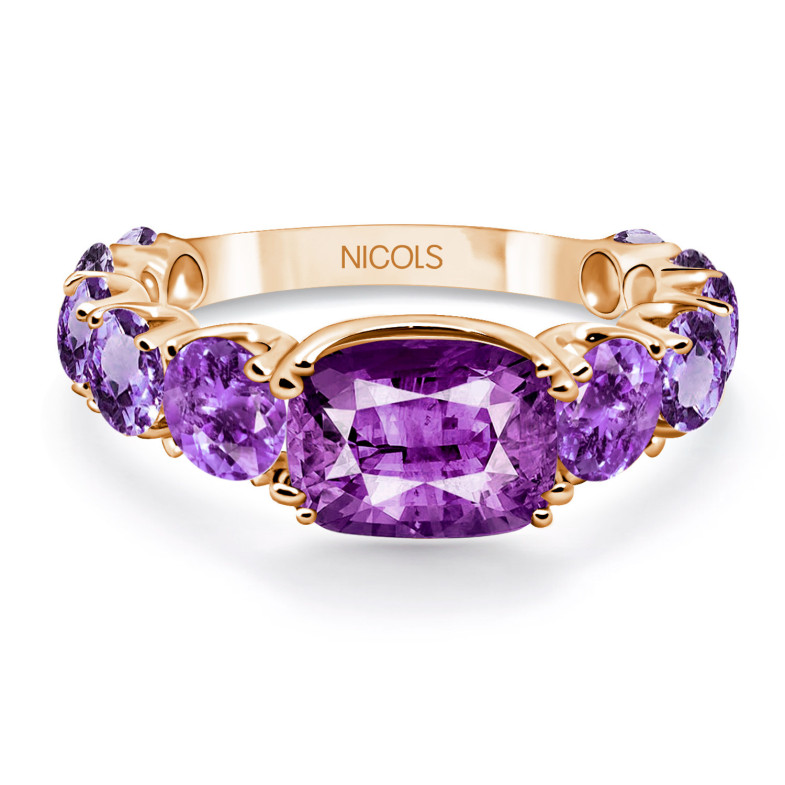 Ring Amethyst RAINBOW Gold Pink 14711130110