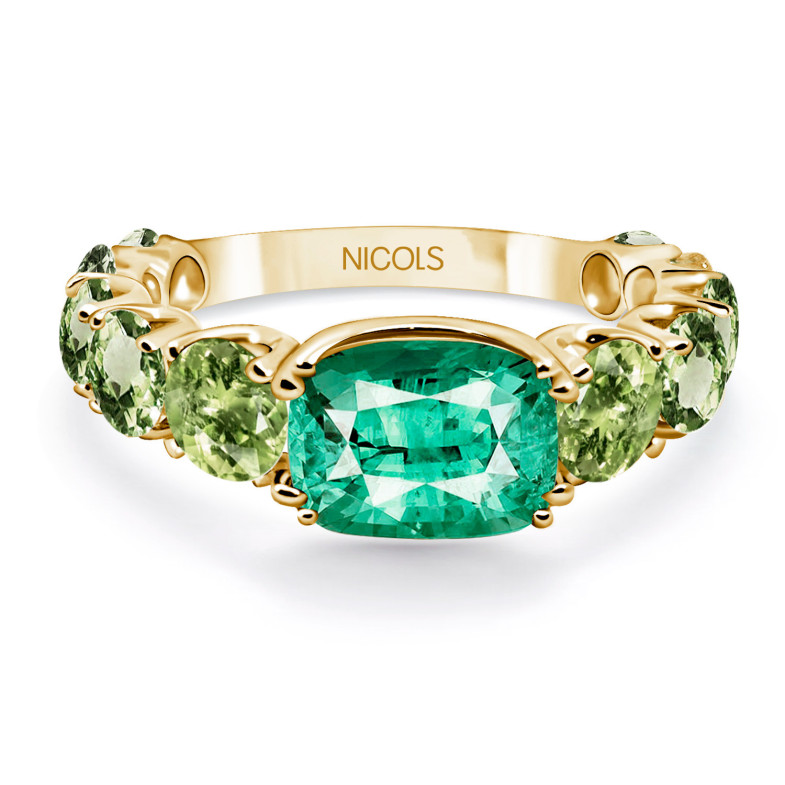 Grüner Quarz Ring Peridoto WICHTIGSTE 14711130613