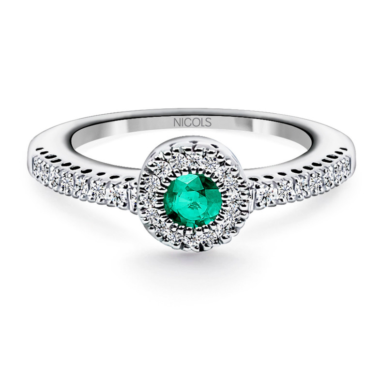 Anello Smeraldo e Diamanti Colore Diamante 14710393013