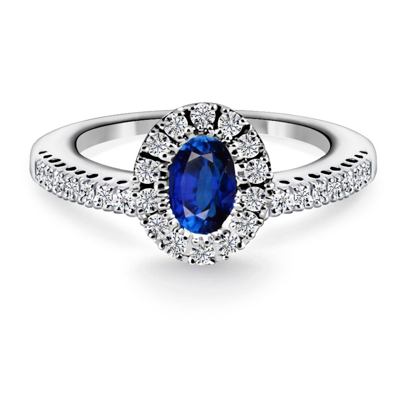 DIAMANTFARBIGER Saphirring OVAL ORLA 14710390213