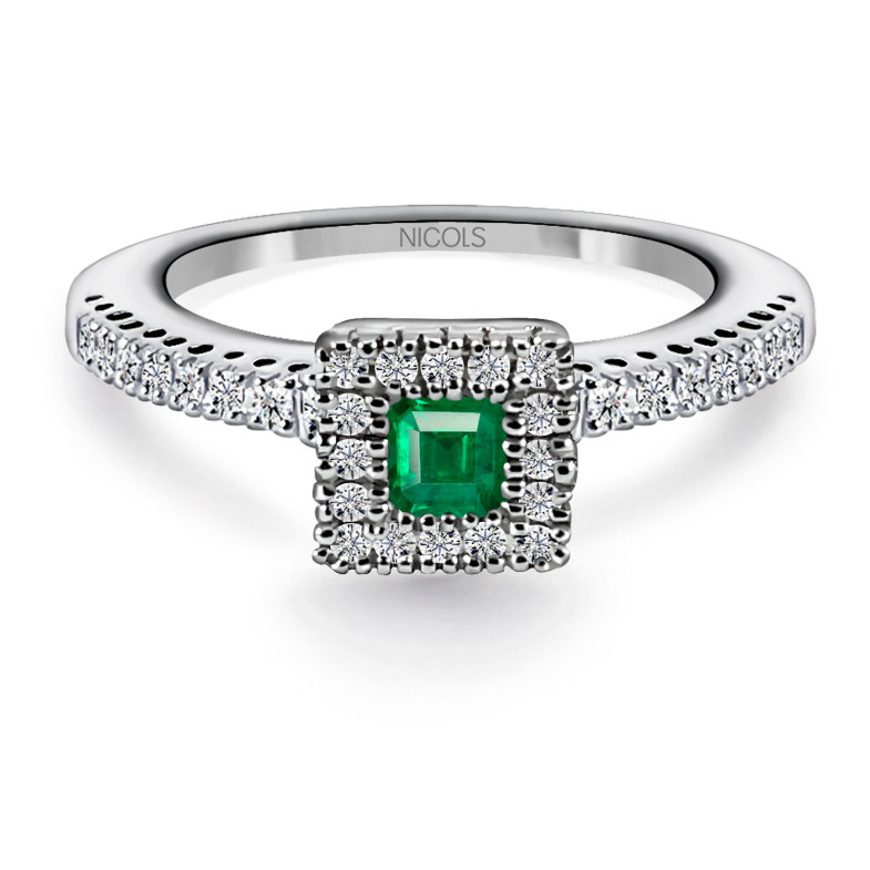 Anello smeraldo DIAMOND COLOR ORLA QUARE 14710391013