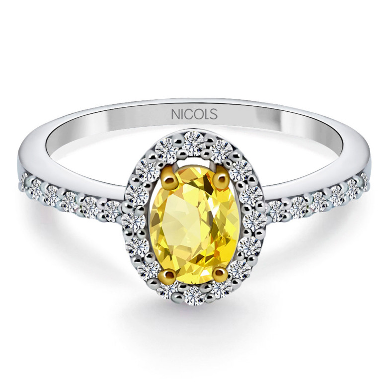 Sapphire jaune Ring Dalia Sunset 0.60 99930028011