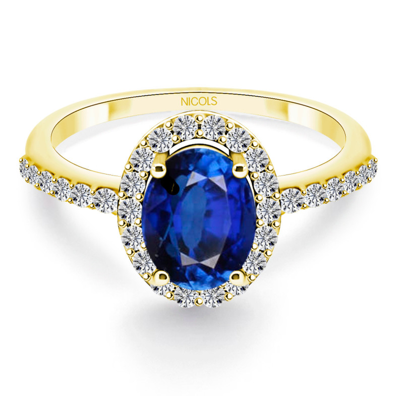 Anillo Zafiro Oro Amarillo y Diamantes Dalia Sunset 1.20Ct 99930024115