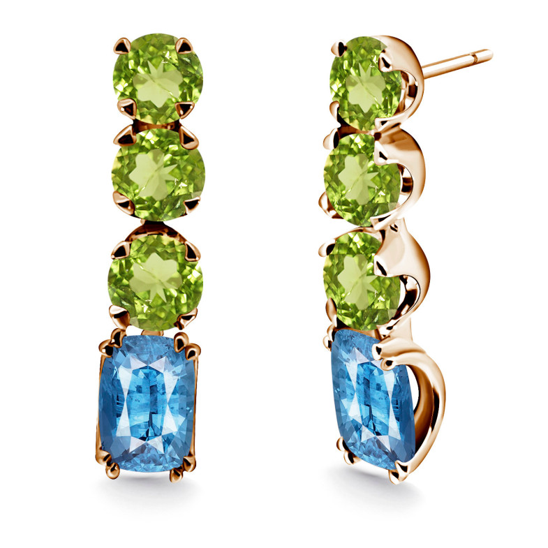 Boucles d'oreilles en or Topaz Peridot RAINBOW 14711130220