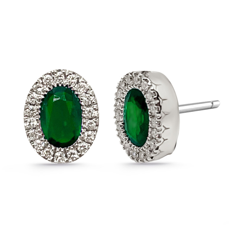 Brincos esmeralda esmeralda DIAMOND COLOR ORLA OVAL 14710390022