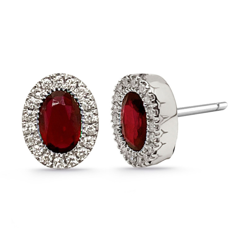 Boucles d'oreilles diamant Ruby DIAMOND COLOR ORLA OVAL 14710390122