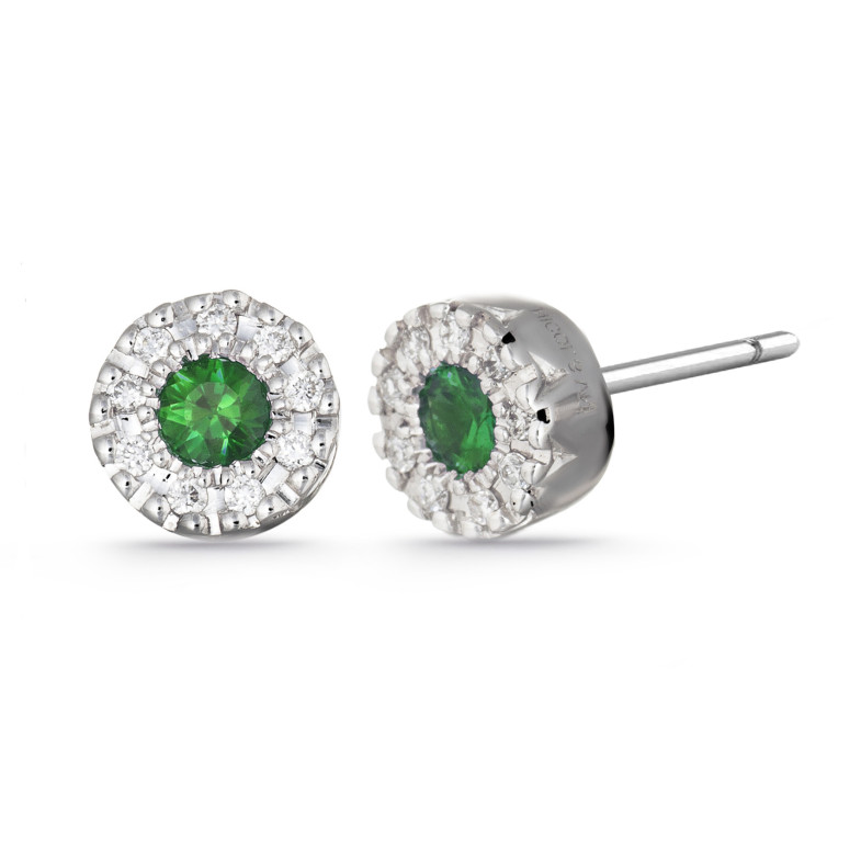 Emerald earrings 14710395023 Dormilona COLOR DIAMOND