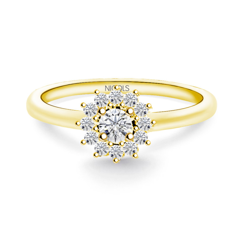 Anneau unique Diamant Margarita 0,15 Or jaune 99930176015