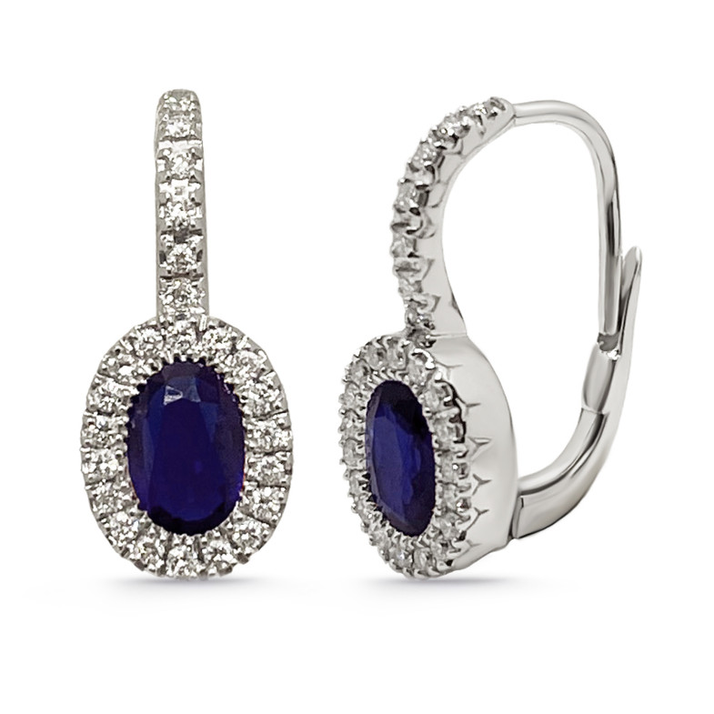 Sapphires diamond earrings 14710390223 ANNIVERSARY
