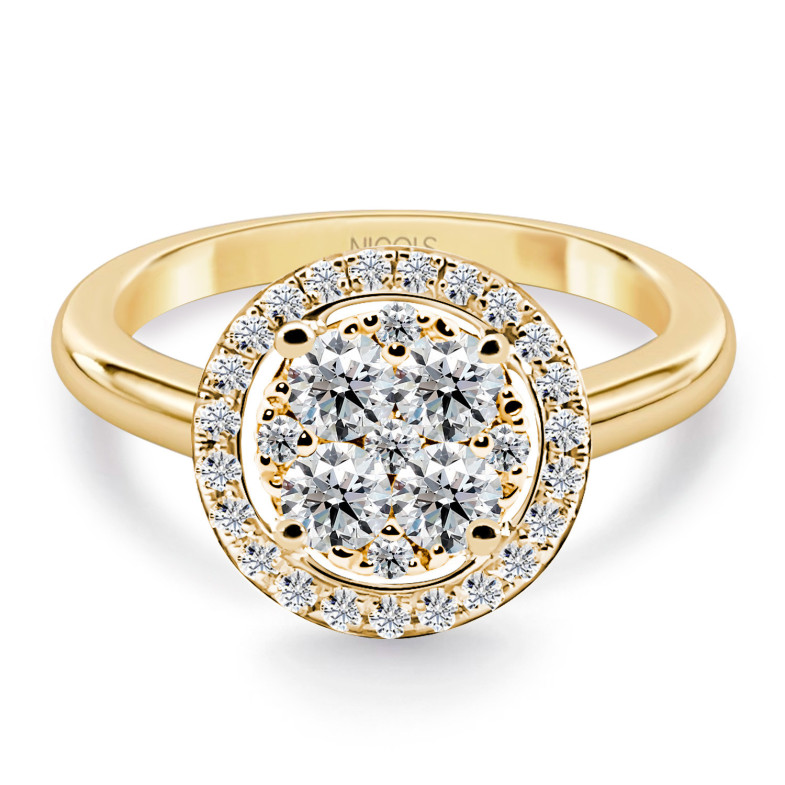 Gardenia 0.65Ct or jaune réel 14710803015