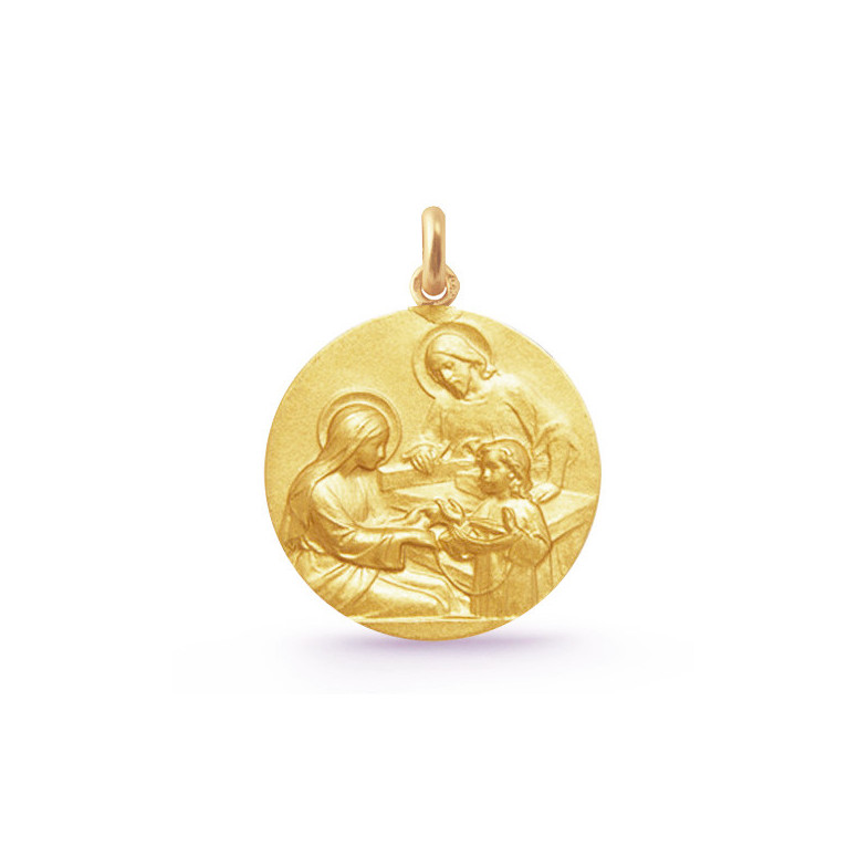Holy Family Medal 18K Gold 04516630052